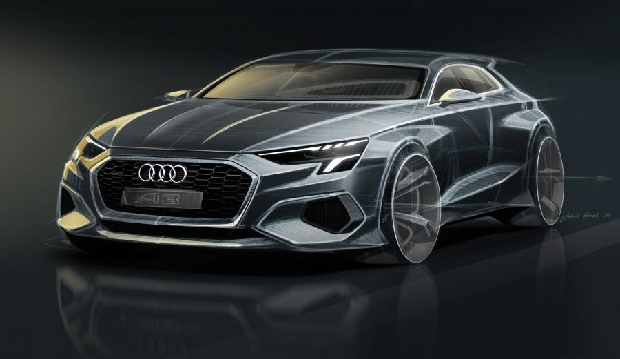 Эскиз Audi A3 Sportback 35 TFSI 2020 года  (WW) (фото 38 из 57)